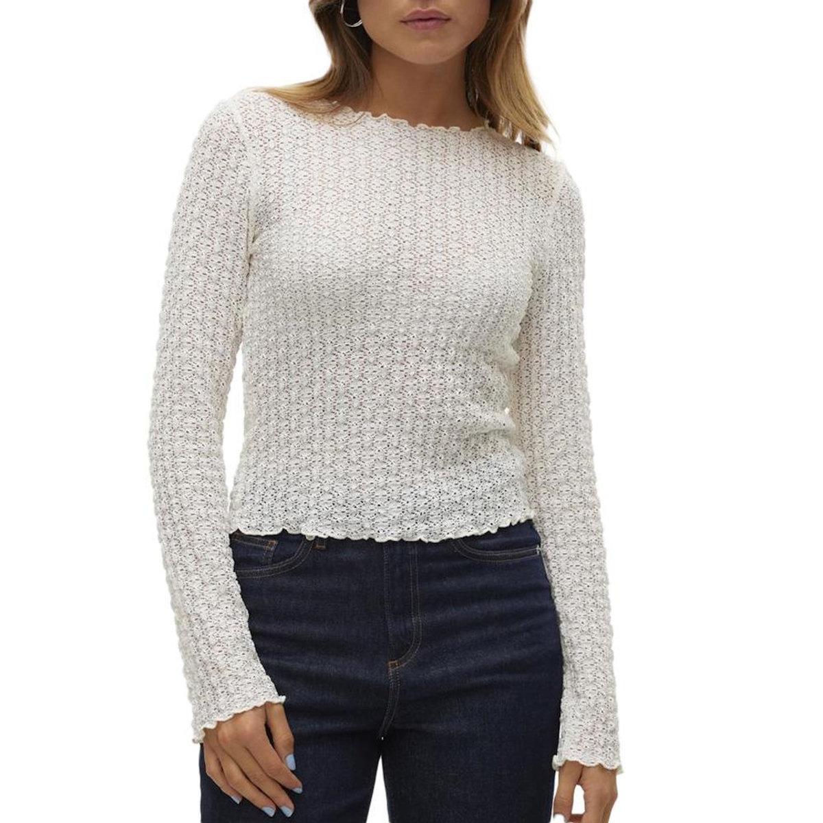 Vero Moda Top Ecru Femme Vero Moda Shelby