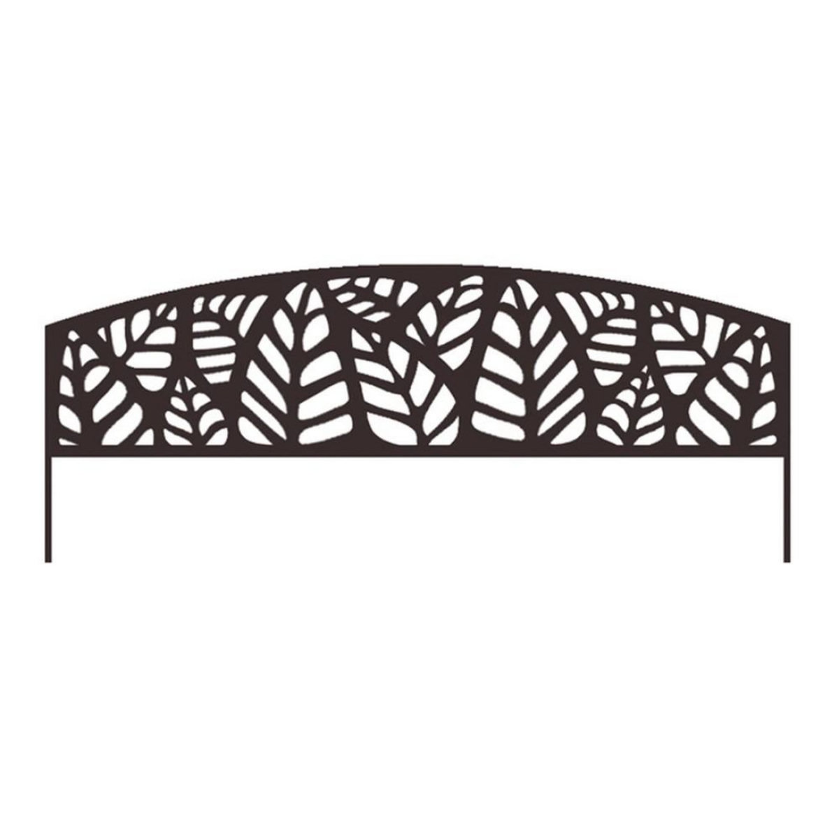 Nortene Bordure métal décoratif à planter ATHEA - 0,40 x 1m - Brun