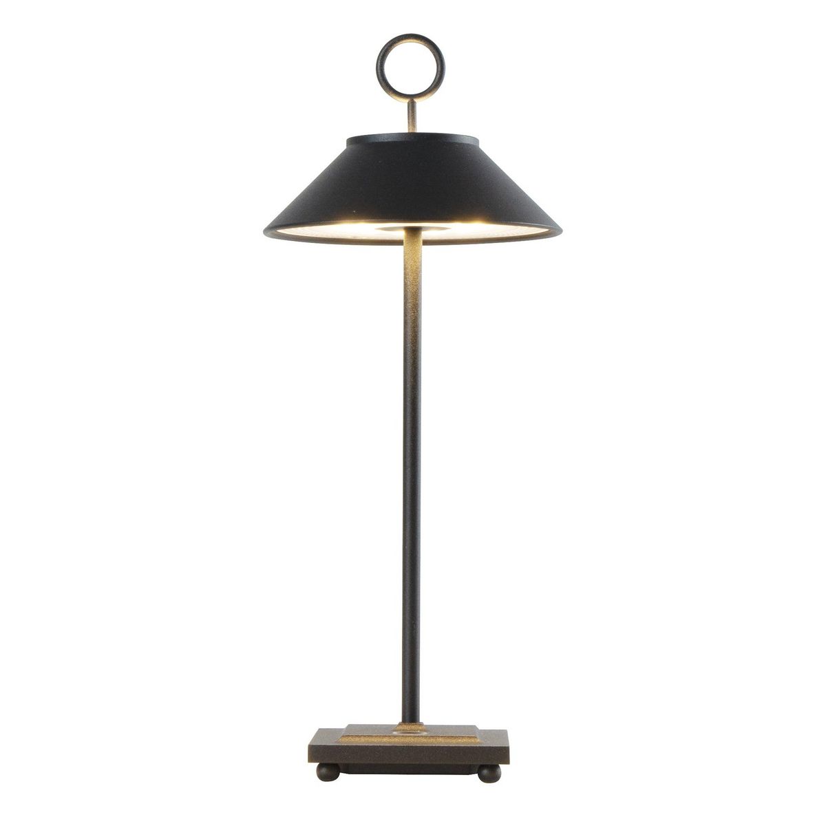 Lumisky Lampe de table sans fil LED MARAIS Noir Aluminium H28,4cm