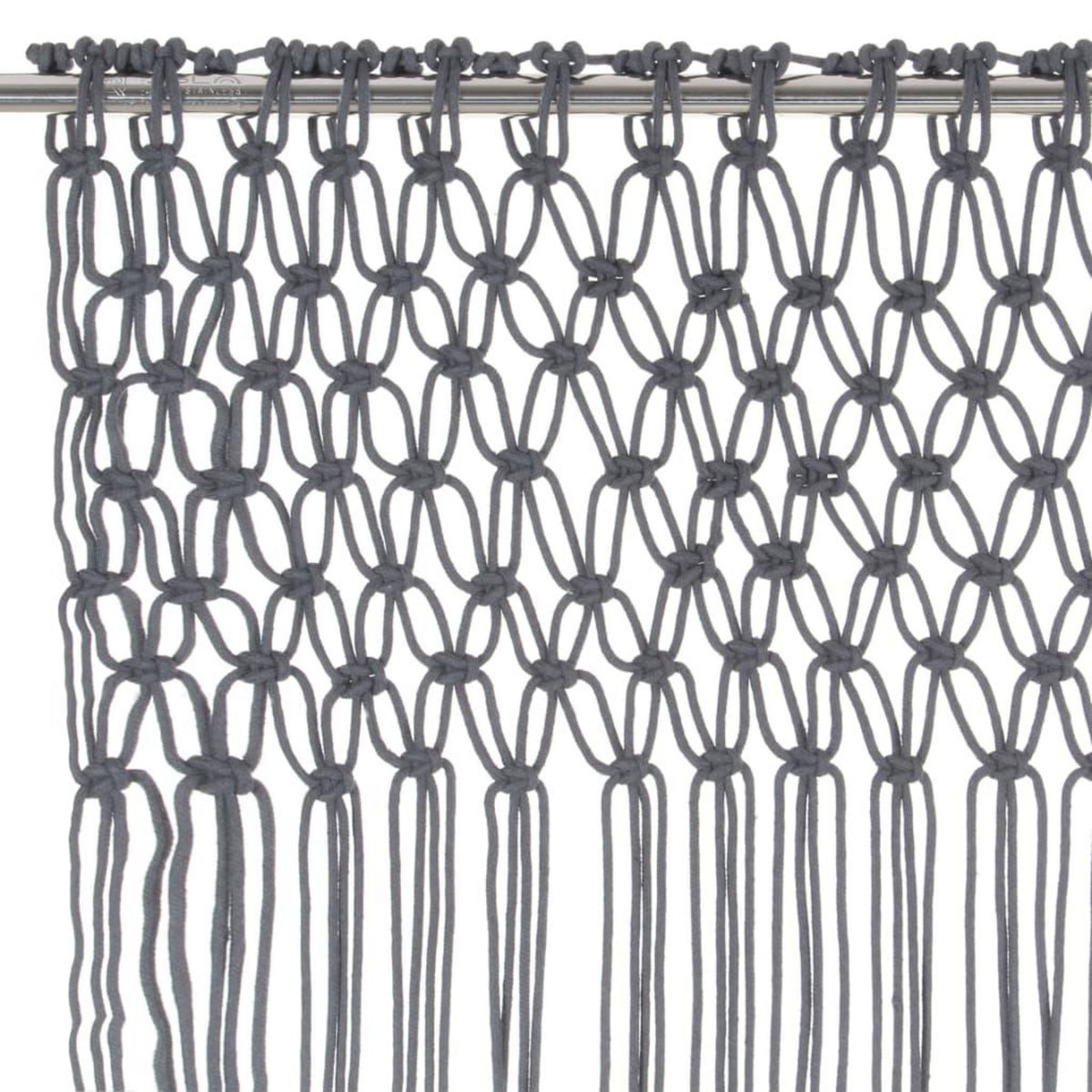 VIDAXL Rideau en macrame Anthracite 140x240 cm Coton