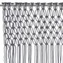 Voir la diapositive 3 : VIDAXL Rideau en macrame Anthracite 140x240 cm Coton
