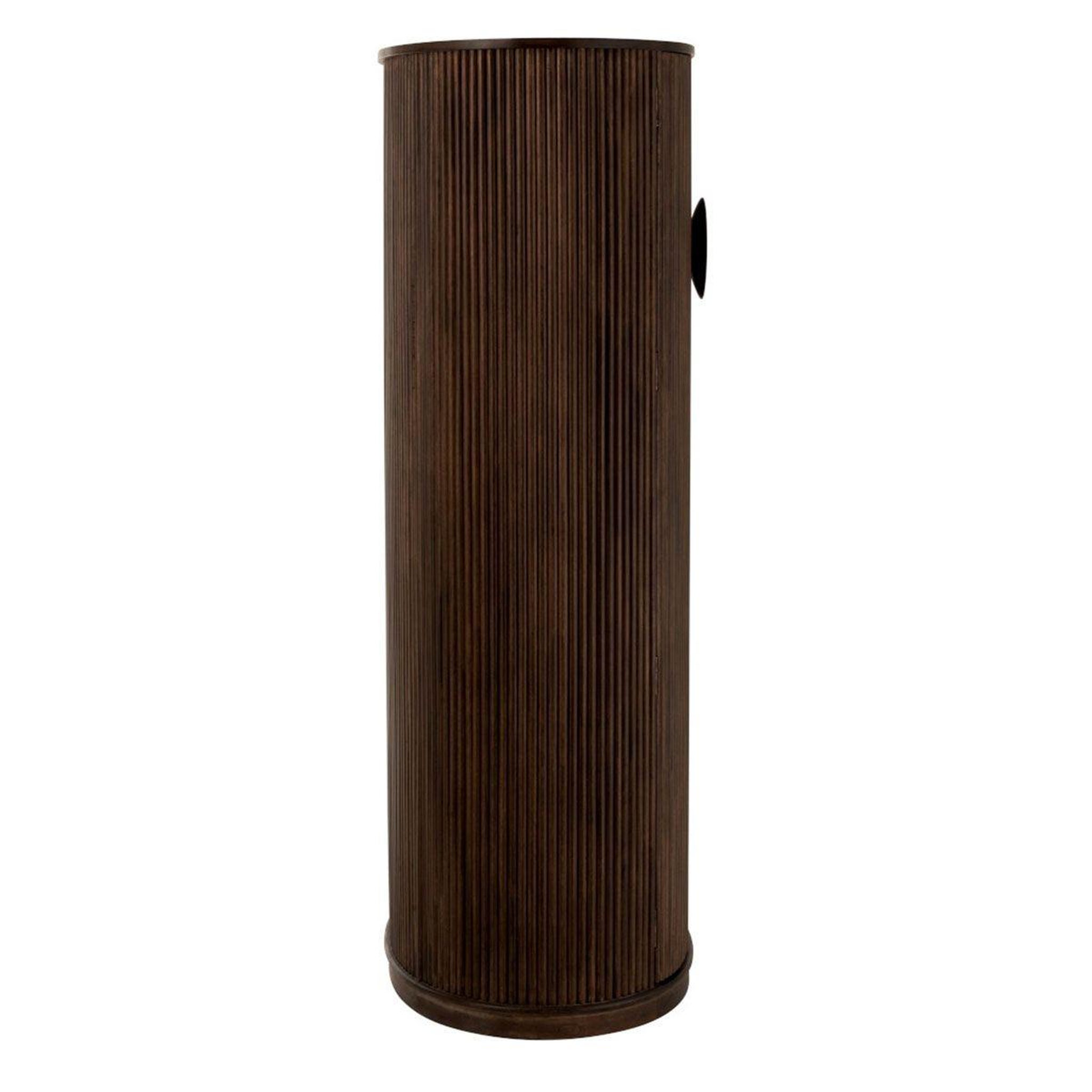 Voir la diapositive 3 : J-LINE Meuble de bar range-bouteilles  reyi  164cm marron