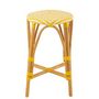 Voir la diapositive 2 : Paris Prix Tabouret de Bar en Rotin  Danial  65cm Jaune & Naturel