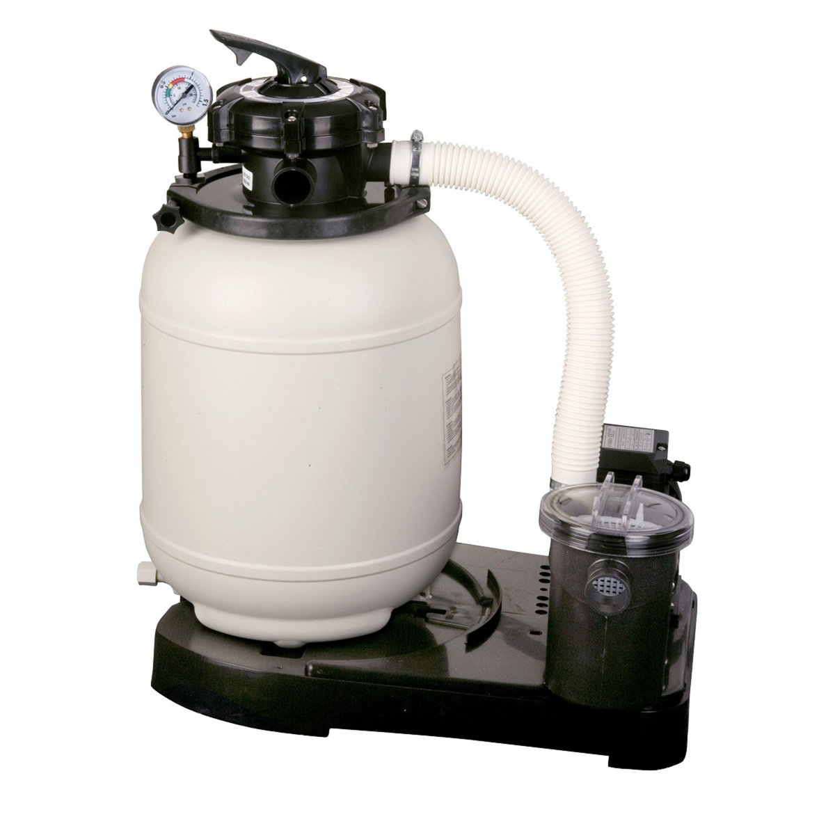 GRE Piscine hors sol acier ovale - Blanche - 5,27 x 3,27 x H 1,22 m - FIDJI