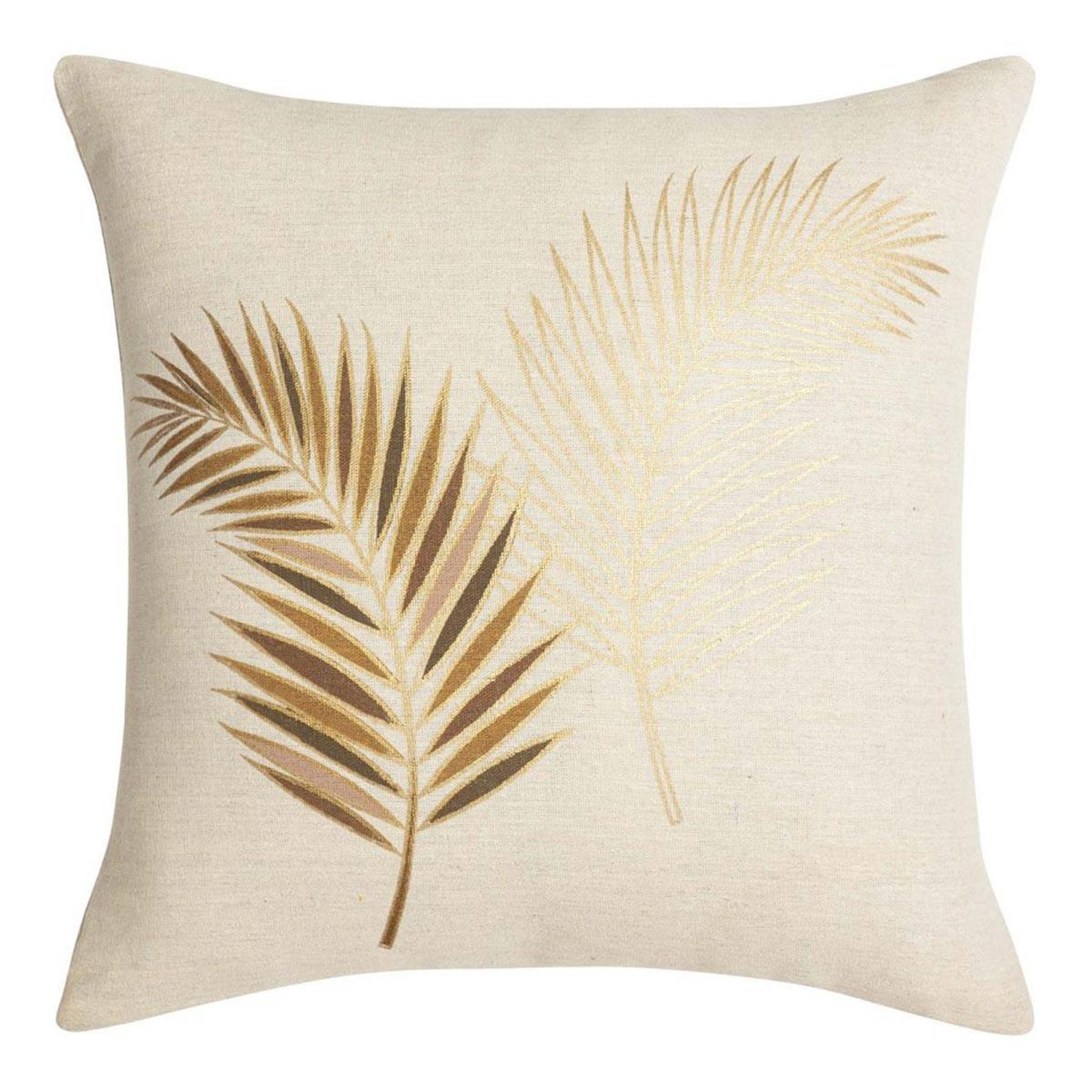 Douceur d'Intérieur Coussin déco  isadora  45x45cm beige & ocre