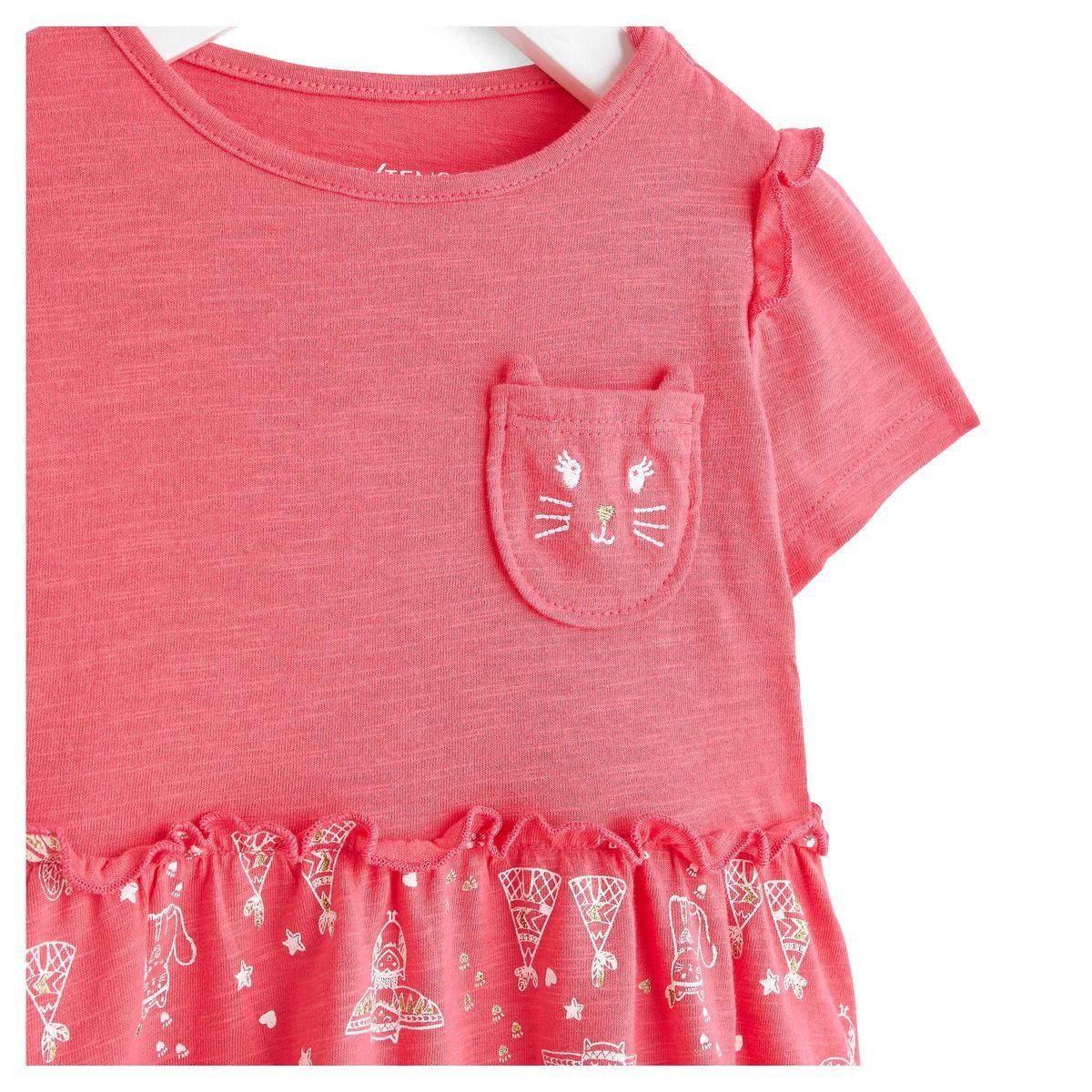 IN EXTENSO Robe manches courtes chats bébé fille