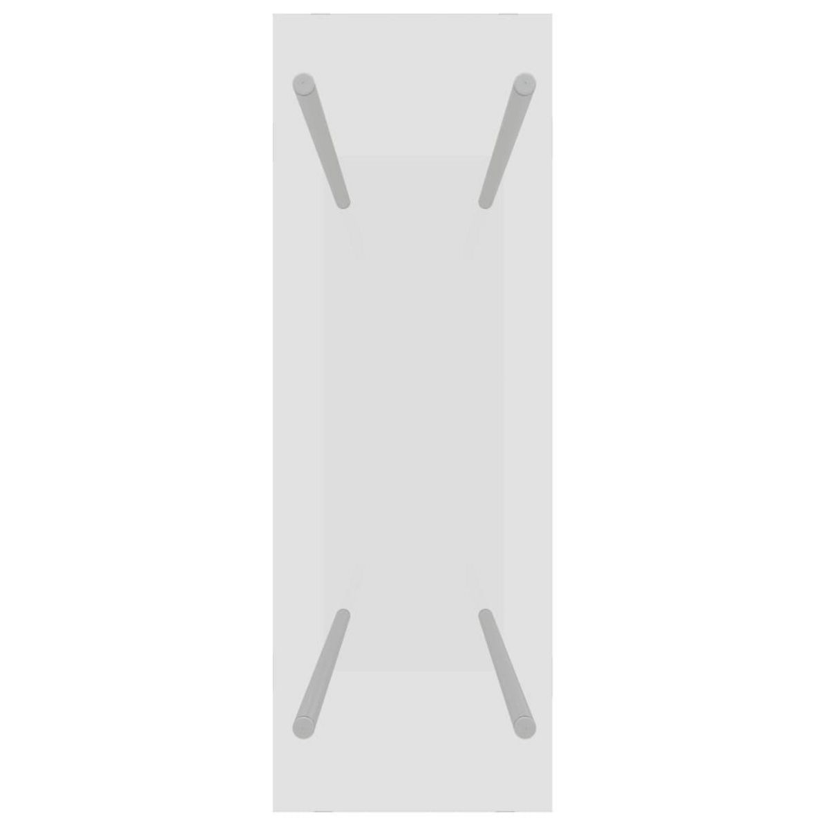 VIDAXL Portant de bois chauffage Transparent 80x35x100 cm Verre trempe