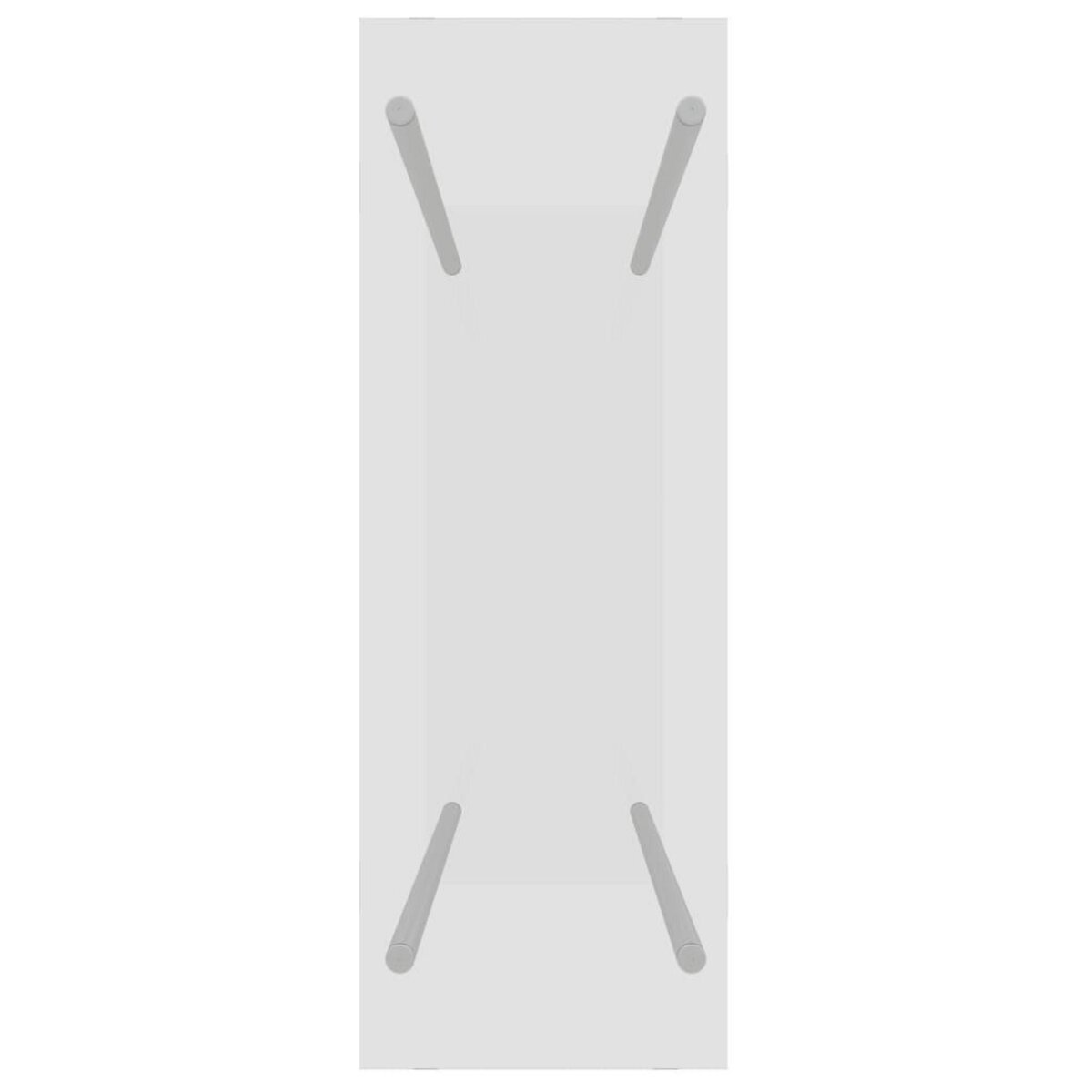 VIDAXL Portant de bois chauffage Transparent 80x35x100 cm Verre trempe