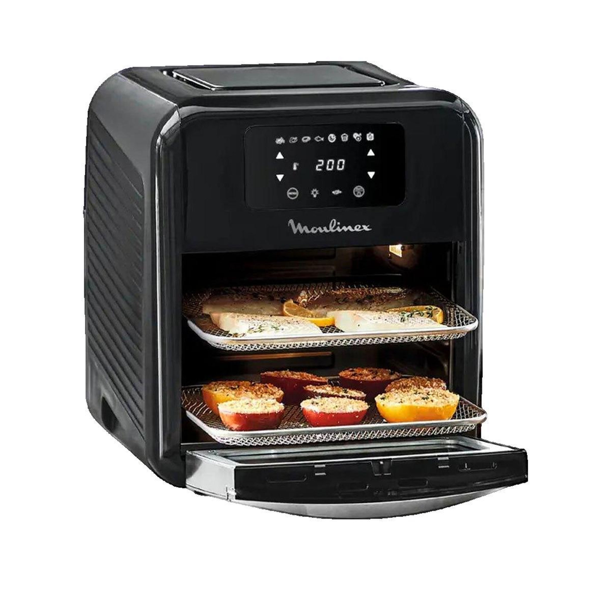 Voir la diapositive 2 : MOULINEX Friteuse à air Moulinex AL5018 11 litres noire