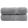 Voir la diapositive 1 : VIDAXL Serviettes de bain de qualité supérieure SOLUND 2 pcs gris