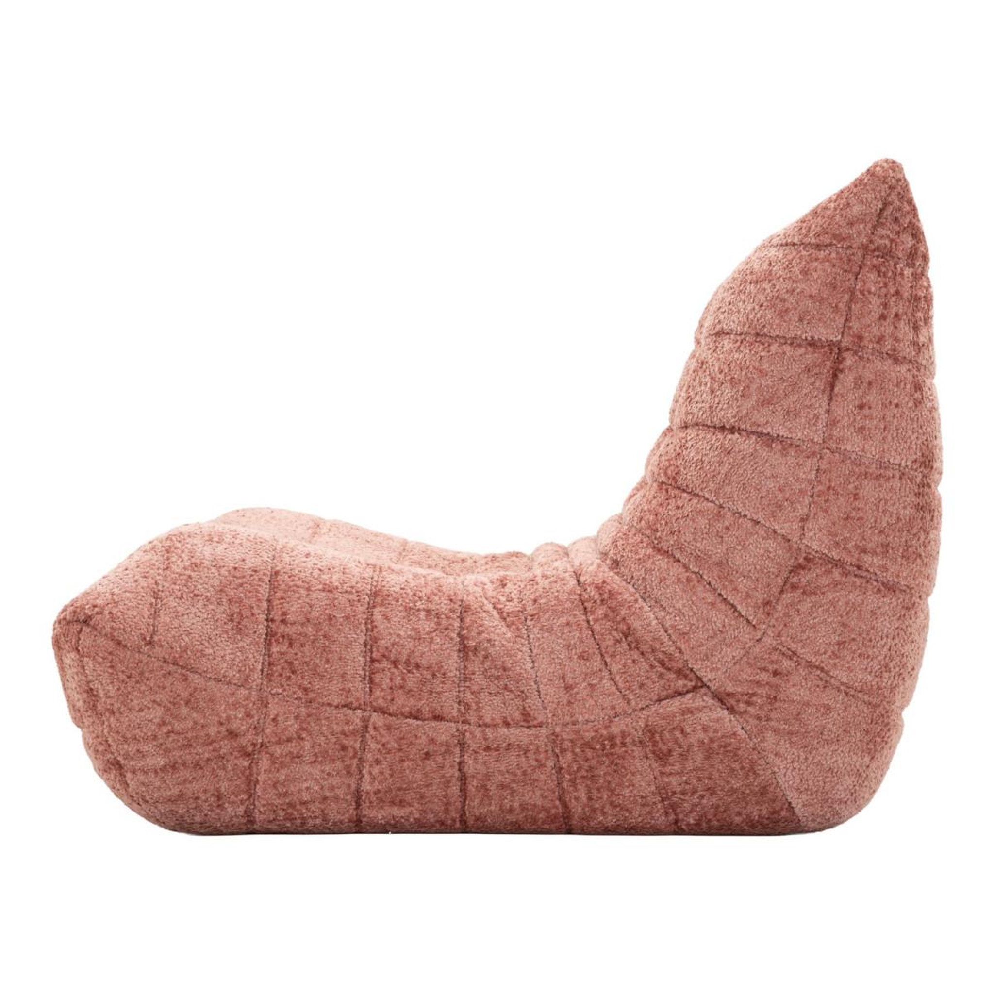 Voir la diapositive 3 : Paris Prix Chauffeuse tissu bouclette  mask  103cm rose