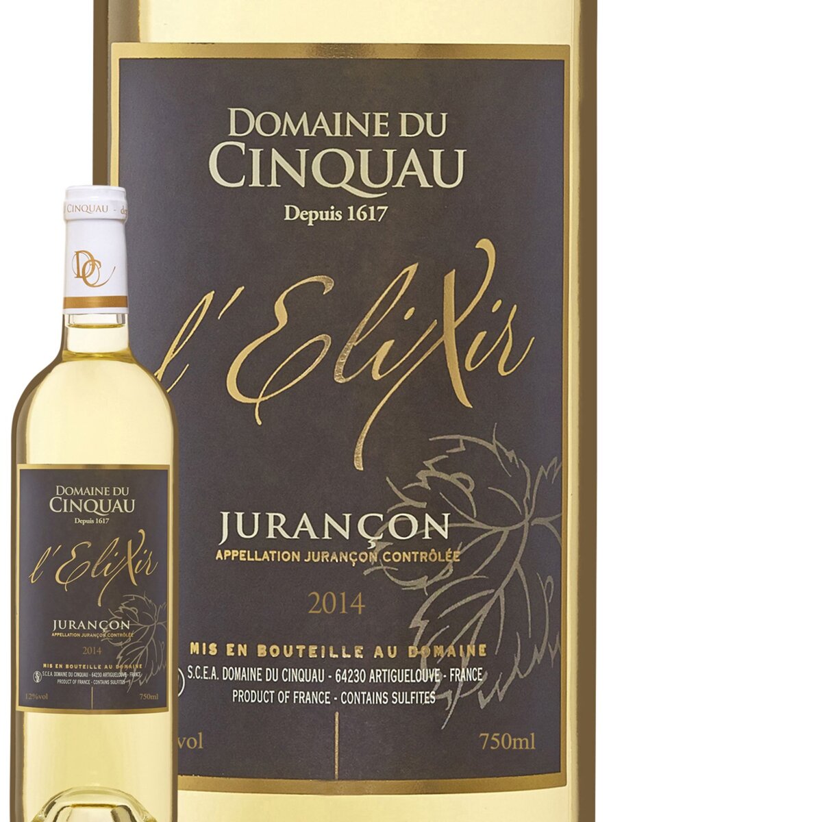 Domaine du Cinquau Jurancon Fruité Cuvée L'Elixir Blanc 2014