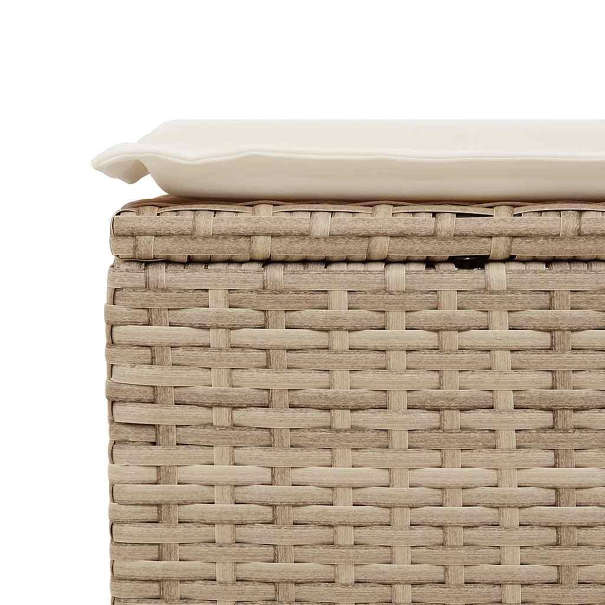 Voir la diapositive 5 : VIDAXL Salon de jardin avec coussins 2 pcs beige resine tressee acacia