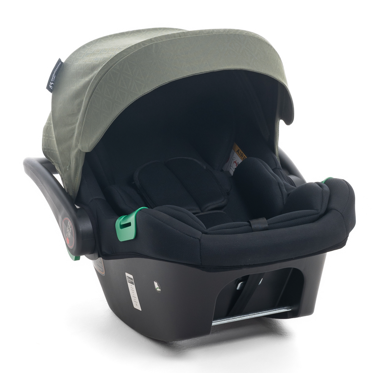 BEBELISSIMO Poussette combinée duo 2 en 1 - siège auto 0+ Lioni – dès la naissance – jusqu'à 22kg - vert