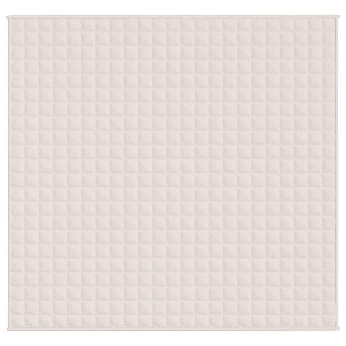 VIDAXL Couverture lestee Creme clair 220x230 cm 15 kg Tissu