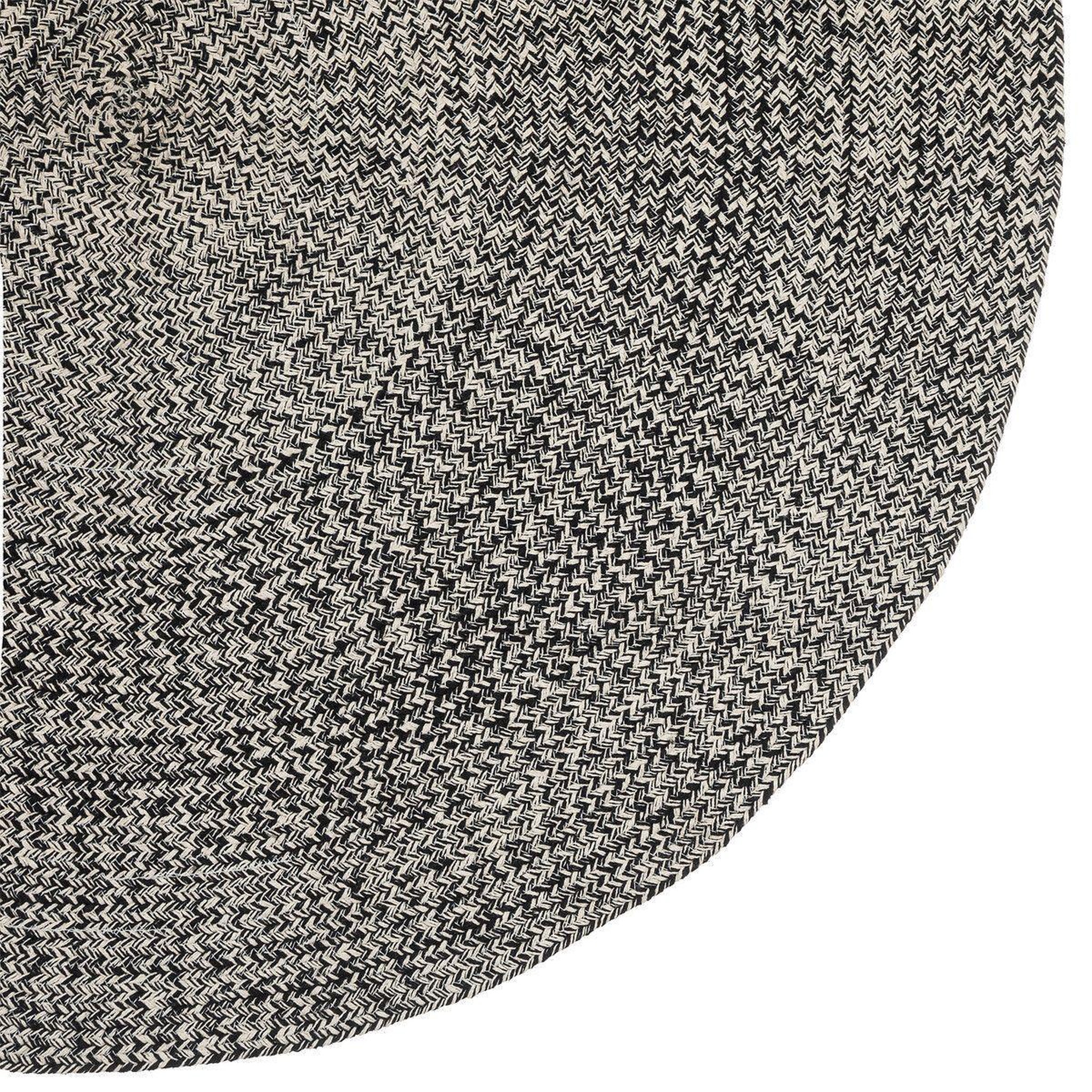 Voir la diapositive 3 : ATMOSPHERA Tapis déco tressé  café  120cm noir