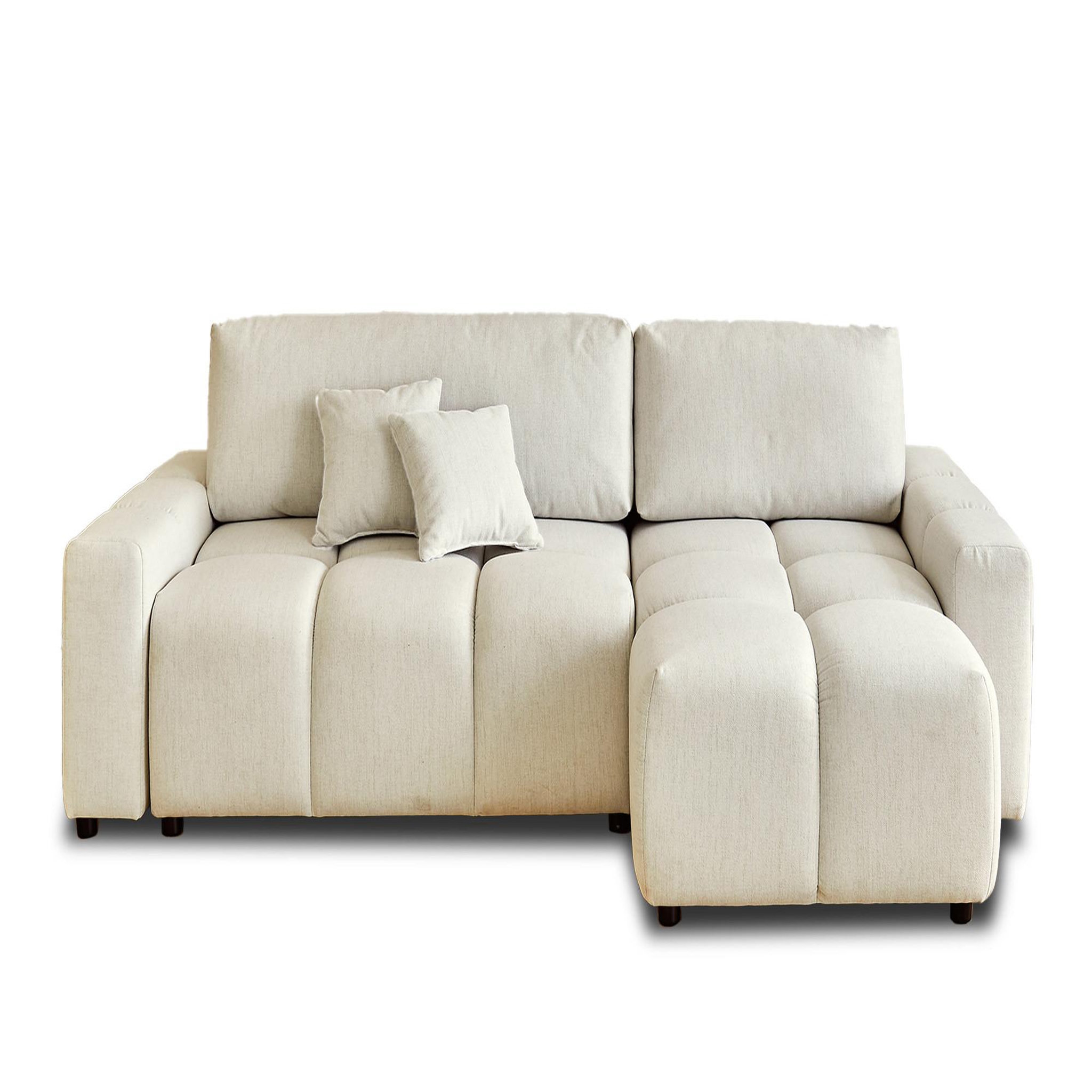 Voir la diapositive 1 : LISA DESIGN Crocus - canapé d'angle réversible - 4 places - convertible avec coffre - en tissu