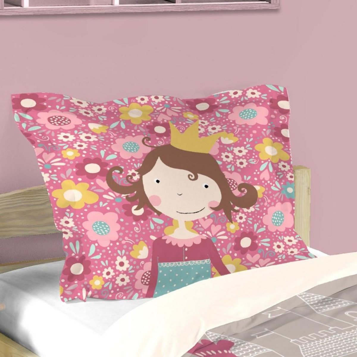 Lovely Casa Housse de couette 140x200 LENA + 1 taie coton 57 fils