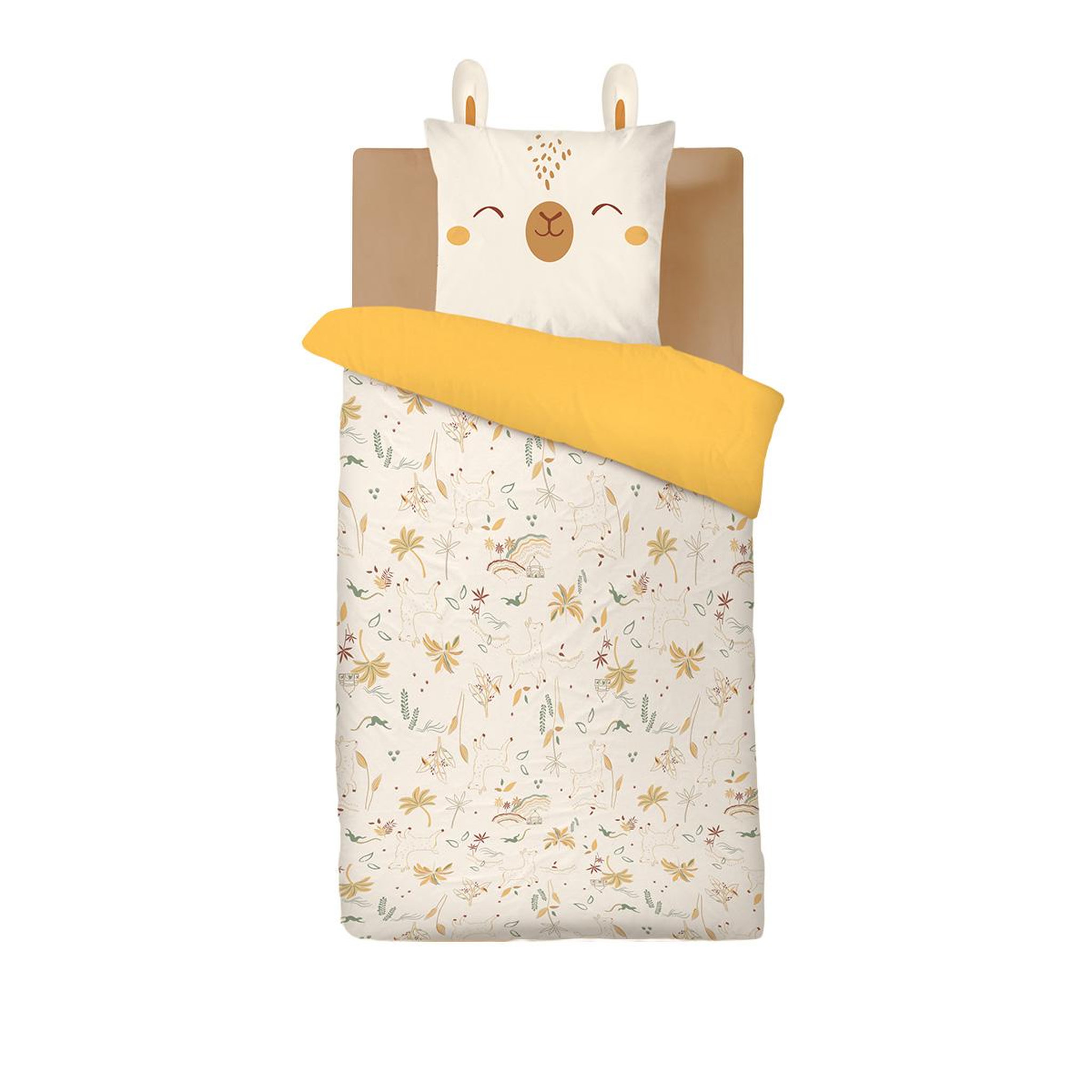 Voir la diapositive 2 : Petit Béguin Housse de couette enfant + taie d'oreiller Gabin