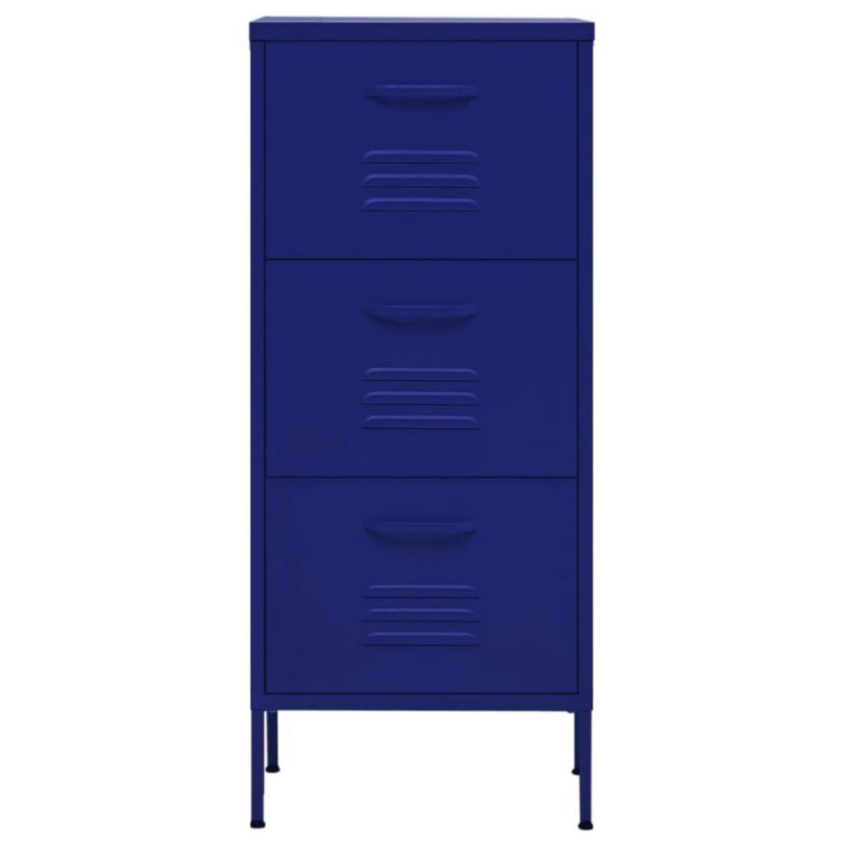 VIDAXL Armoire de rangement Bleu marine 42,5x35x101,5 cm Acier