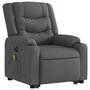 Voir la diapositive 4 : VIDAXL Fauteuil inclinable de massage electrique Gris fonce Tissu