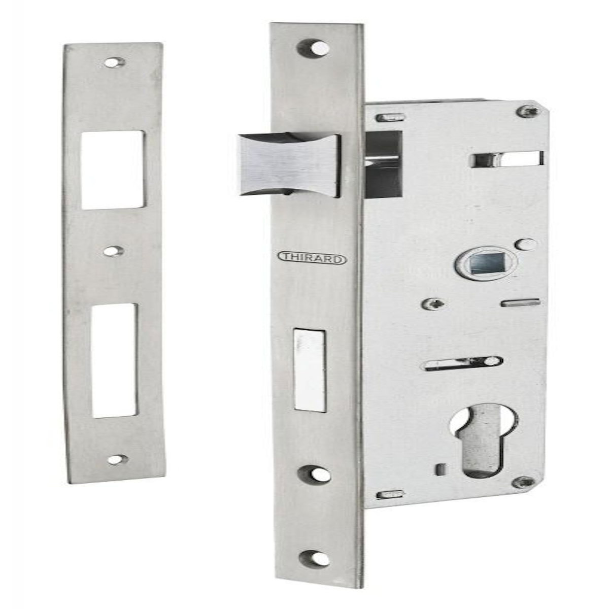 THIRARD Serrure encastrée à cylindre, THIRARD, axe 31mm entraxe 70mm, carré 8, fourreau 7