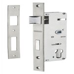 THIRARD Serrure encastrée à cylindre, THIRARD, axe 31mm entraxe 70mm, carré 8, fourreau 7