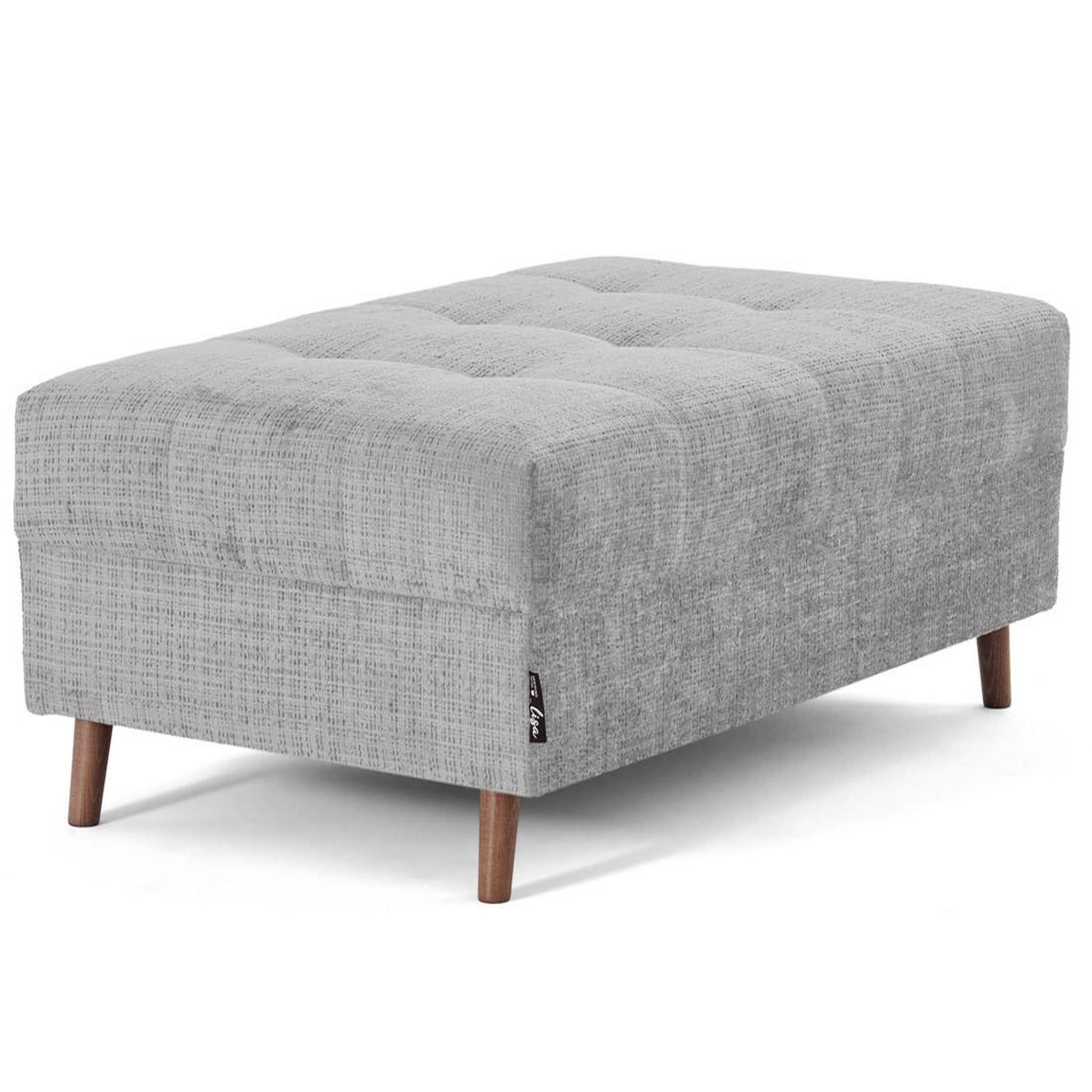 Voir la diapositive 2 : LISA DESIGN Rune - pouf en velours texturé