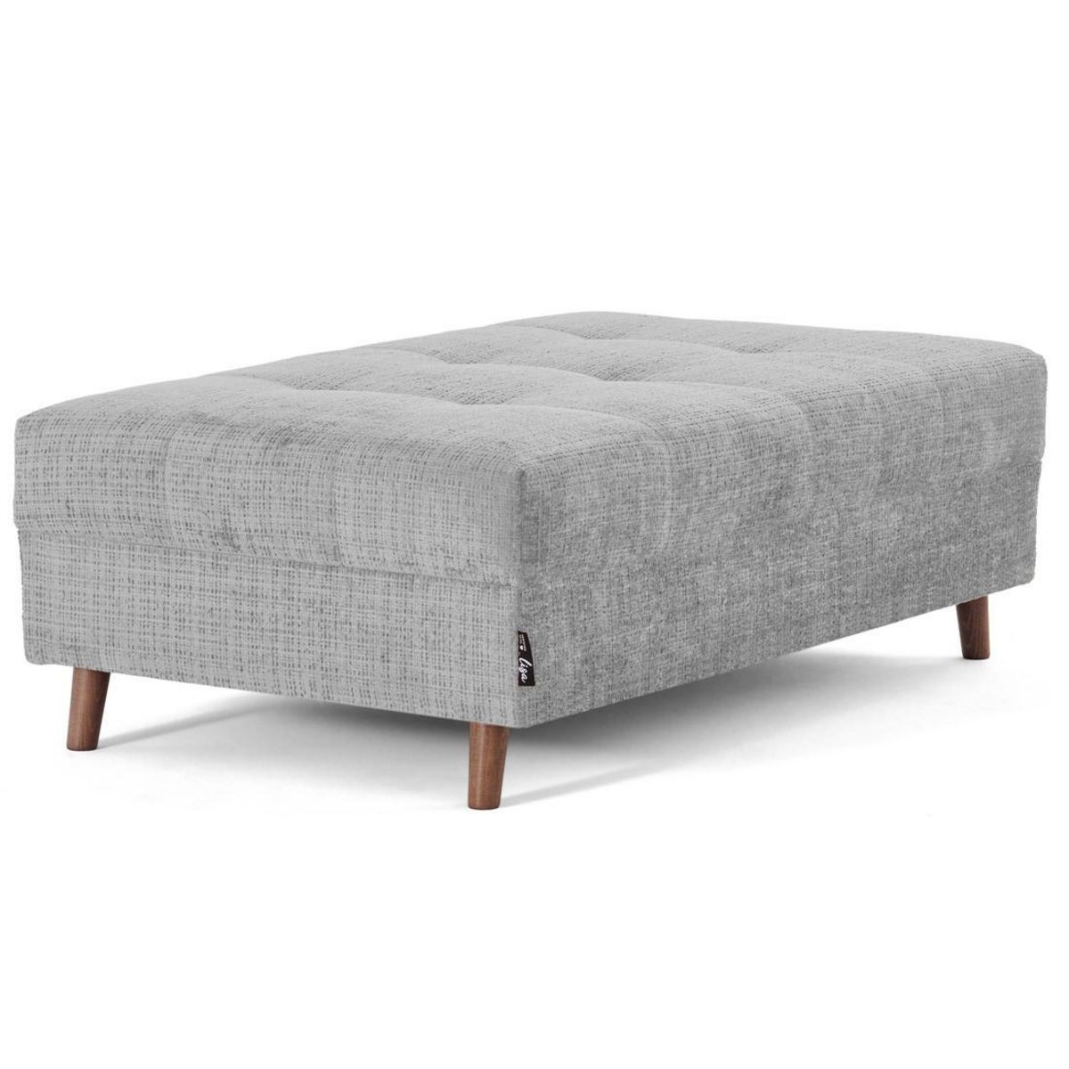 LISA DESIGN Rune - pouf en velours texturé