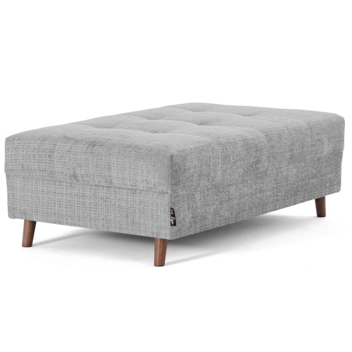 LISA DESIGN Rune - pouf en velours texturé