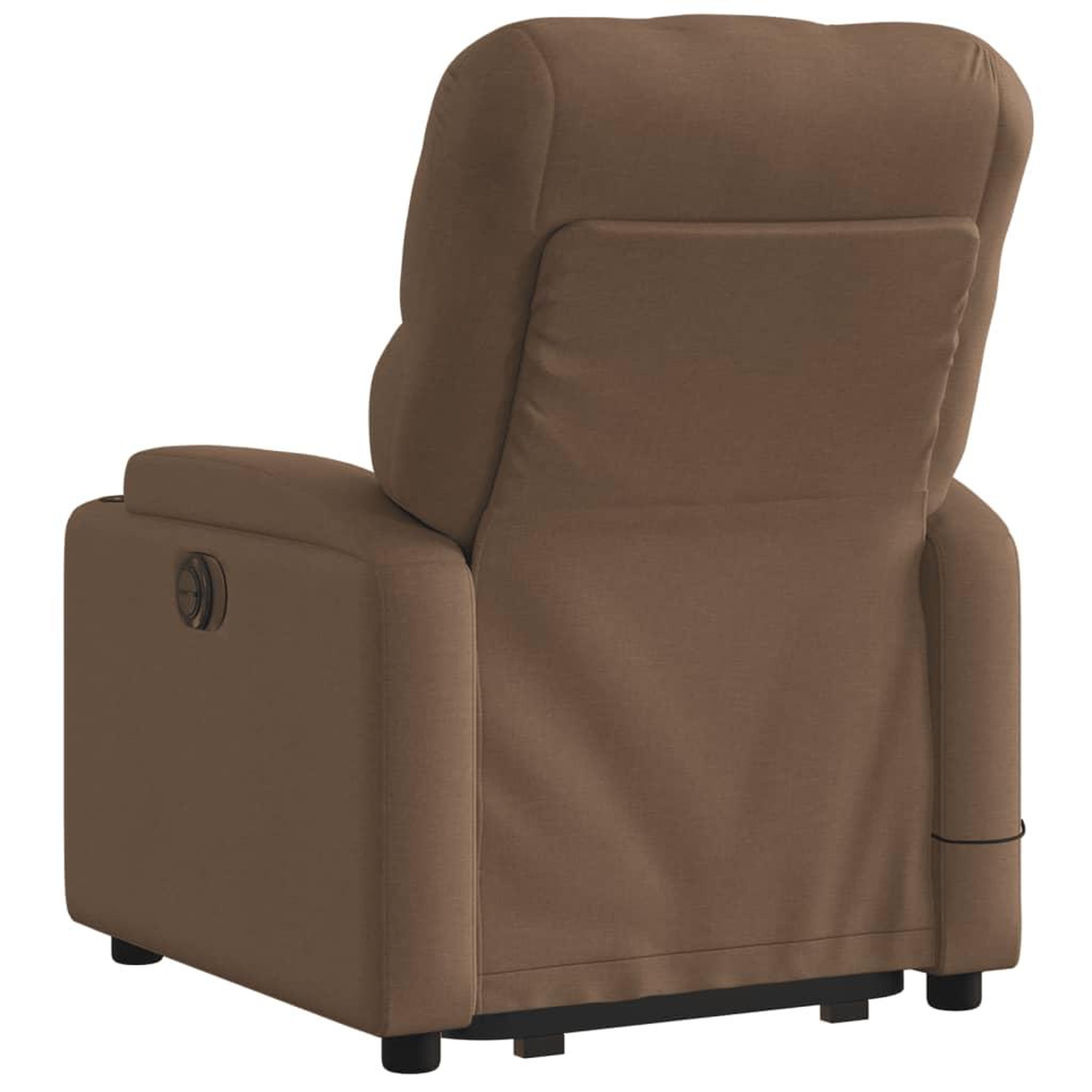 Voir la diapositive 5 : VIDAXL Fauteuil de massage inclinable Marron Tissu