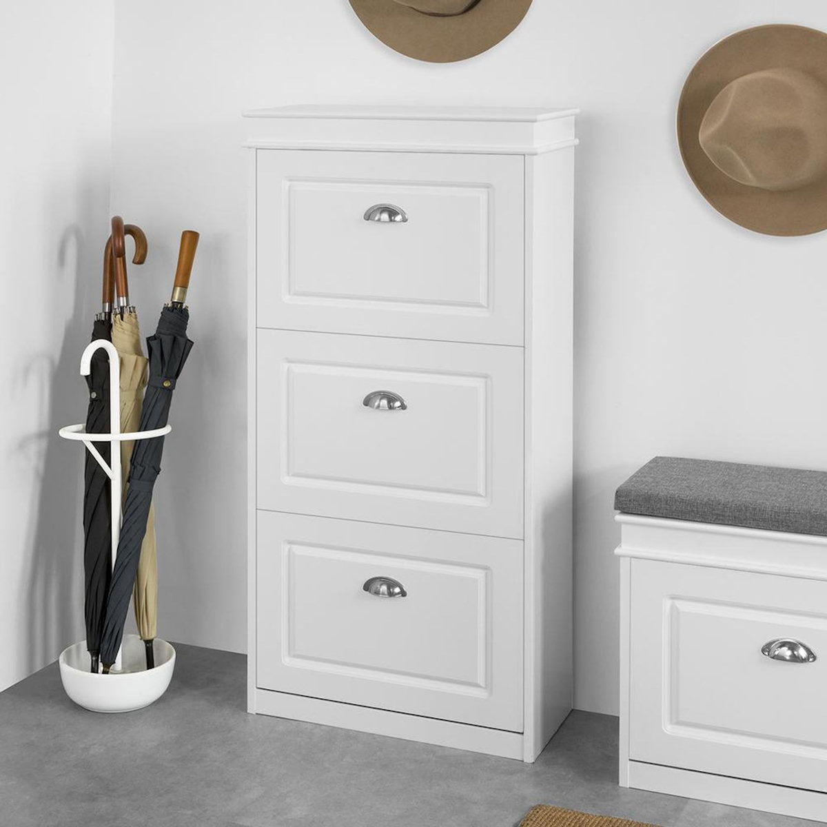 SOBUY SoBuy - Meuble À Chaussures à 3 tiroirs - Classique - FSR94