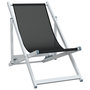 Voir la diapositive 3 : VIDAXL Chaises de plage pliantes lot de 2 noir aluminium et textilene