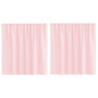 Voir la diapositive 2 : VIDAXL Rideaux en voile avec boucles 2 pcs rose clair 140x140 cm