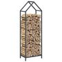 Voir la diapositive 4 : VIDAXL Portant de bois chauffage anthracite 40x25x120 cm