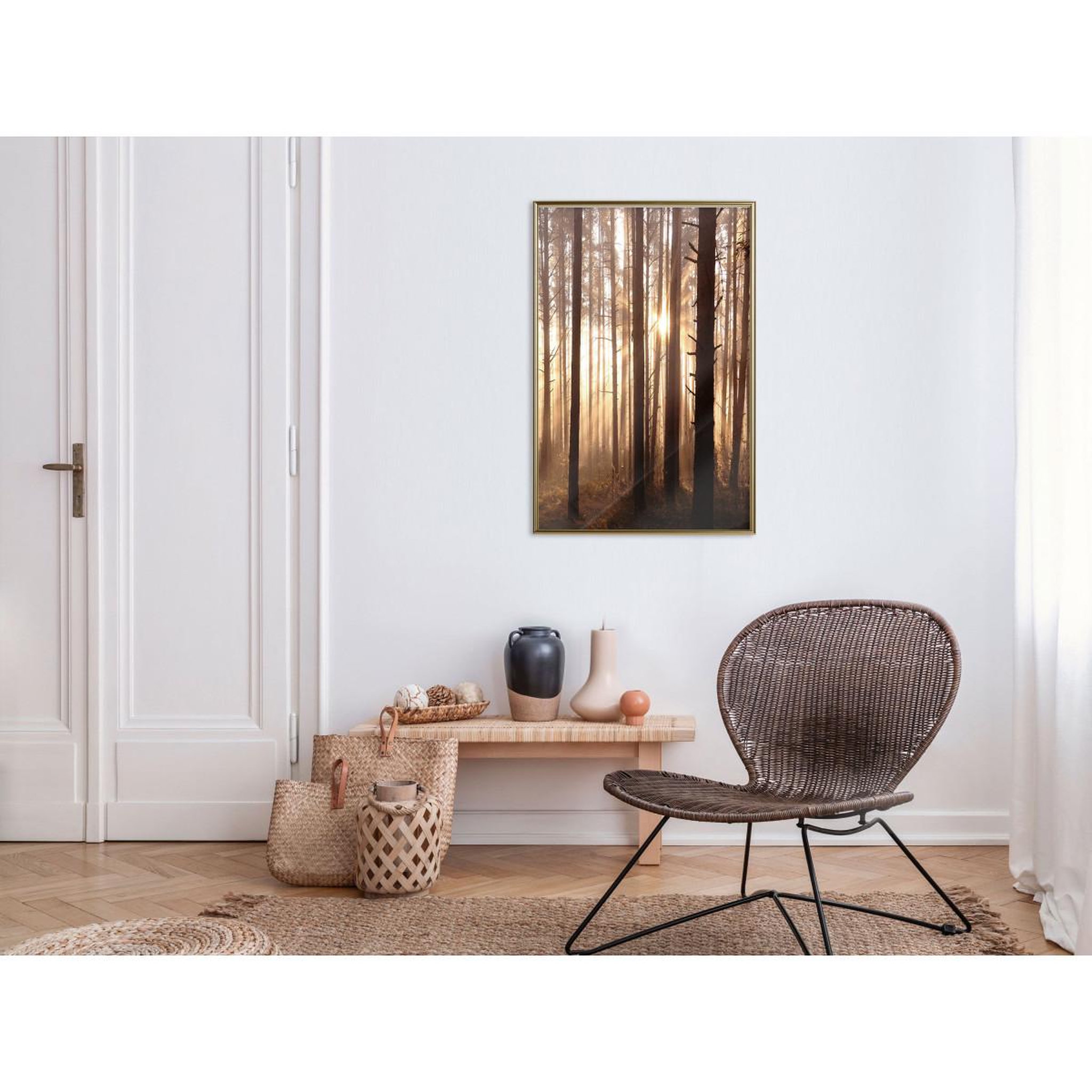 Voir la diapositive 2 : Paris Prix Affiche Murale Encadrée  Morning in the Forest