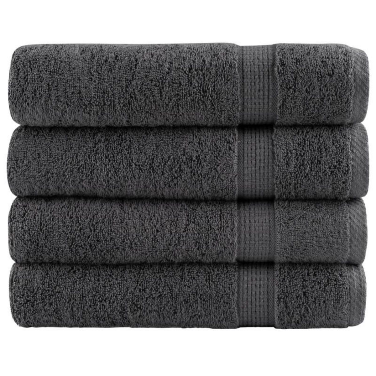 VIDAXL Essuie mains de qualité supérieure SOLUND 4 pcs anthracite