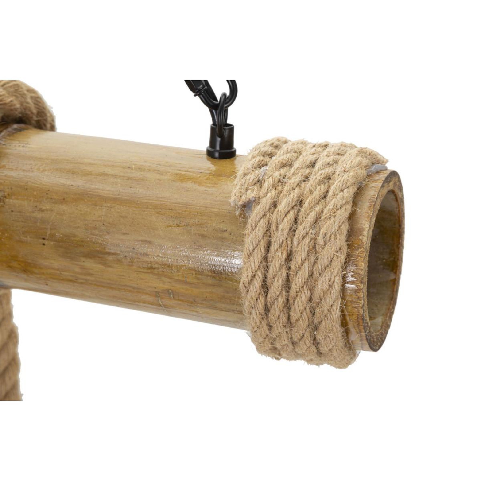 Voir la diapositive 5 : Paris Prix Lampe Suspension en Bambou  Rope  80cm Naturel