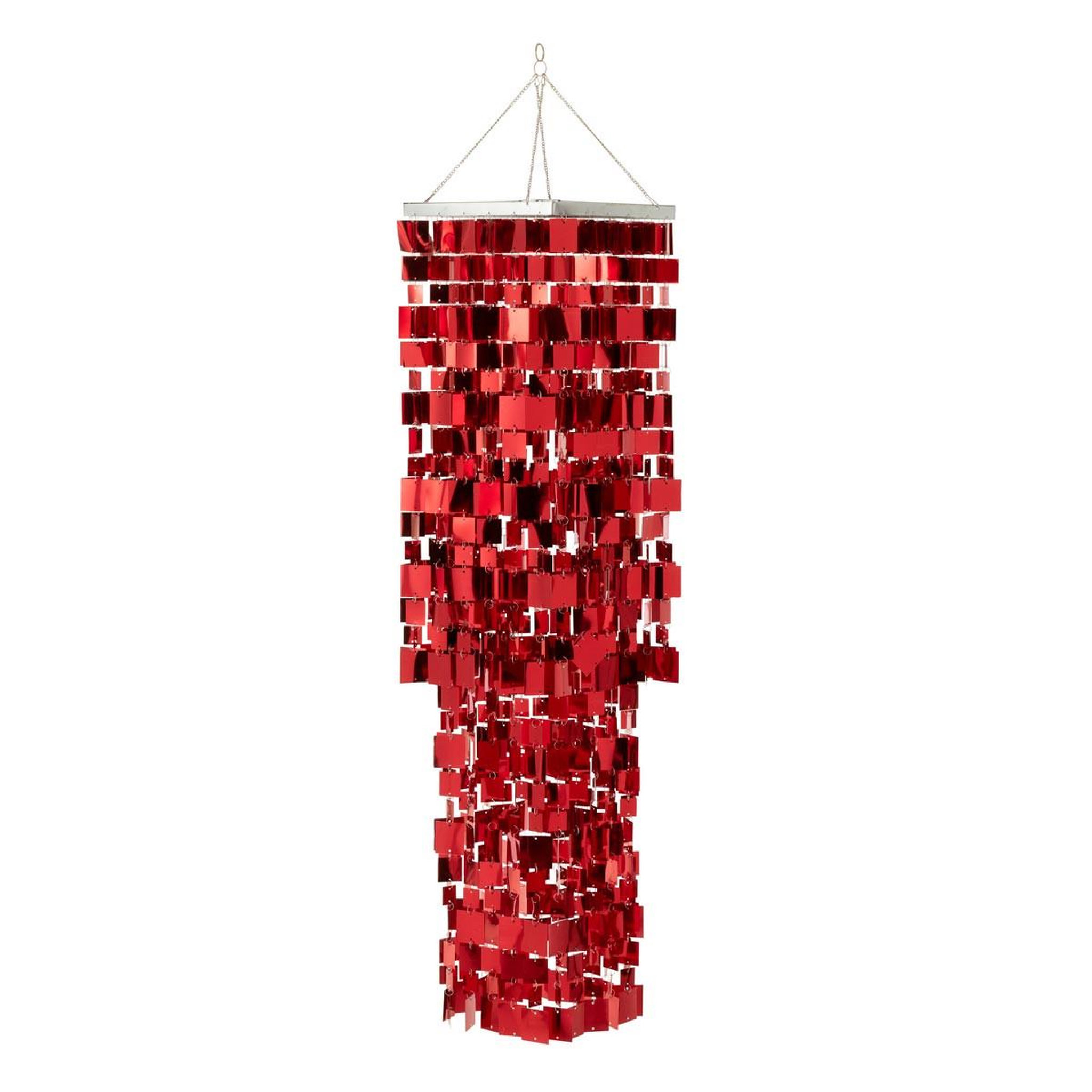 J-LINE Abat-Jour Suspension Design  Disco  122cm Rouge