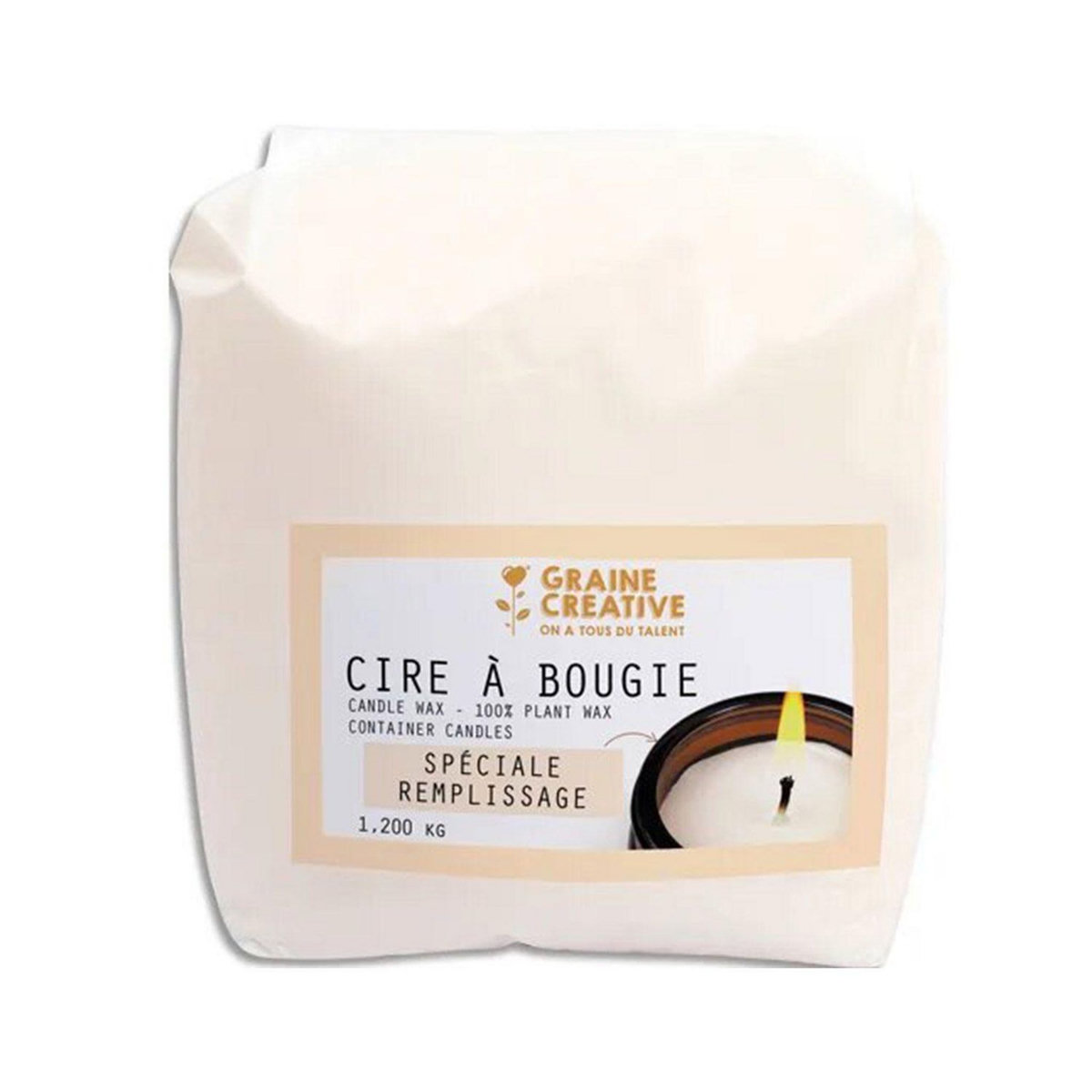 Graine créative Cire végétale de remplissage - Soja 1,2 kg