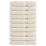 Voir la diapositive 1 : VIDAXL Serviettes de sauna de qualité supérieure SOLUND 10 pcs crème