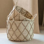 Voir la diapositive 3 : Paris Prix Lot de 3 Paniers de Rangement  Mac  38cm Naturel & Beige