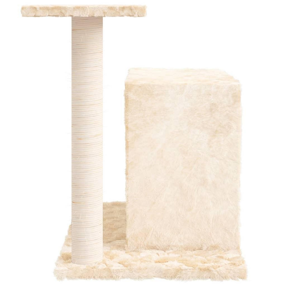 VIDAXL Arbre a chat avec griffoir en sisal Creme 51 cm