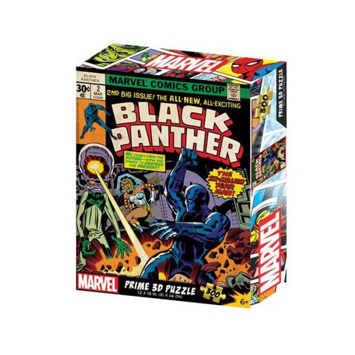 PRIME 3D Puzzle 300 pièces Prime 3D Black Panther Vintage