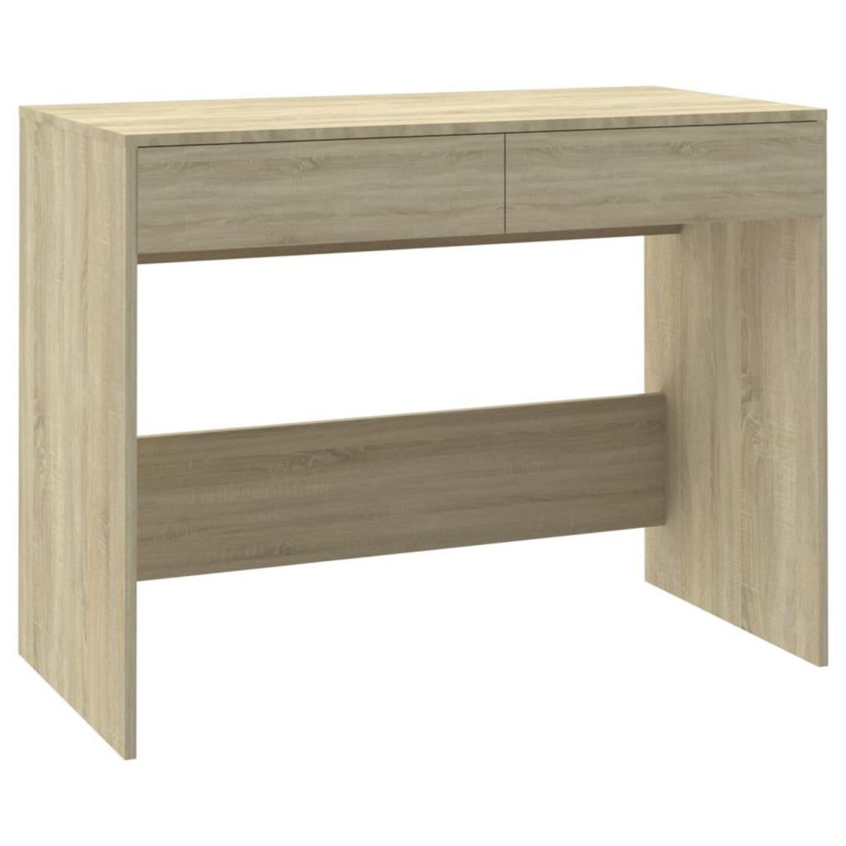 VIDAXL Bureau Chene sonoma 101x50x76,5 cm Bois d'ingenierie