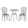Voir la diapositive 1 : Paris Prix Ensemble Table de Jardin & 2 Chaises  Nandin  73cm Argent