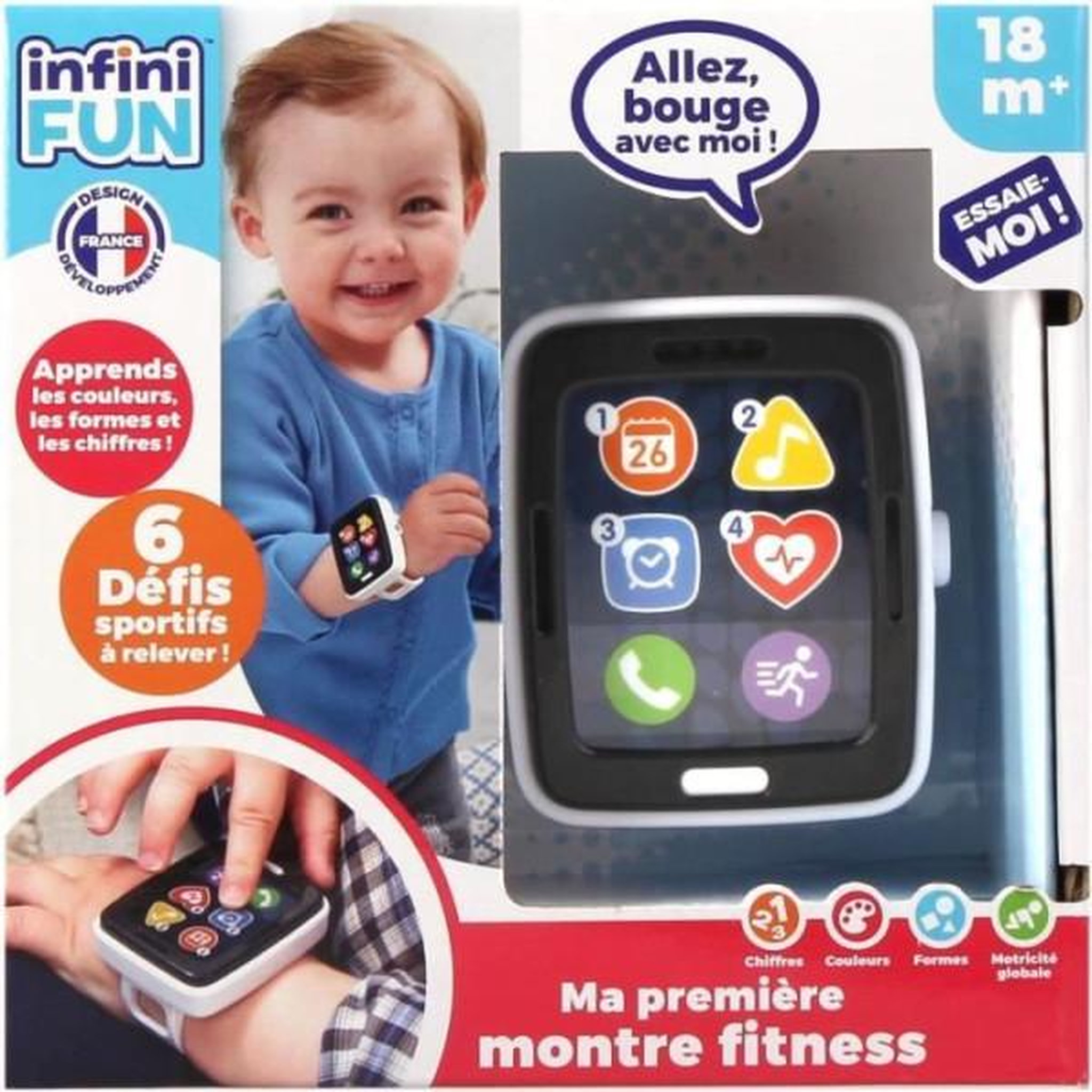 Voir la diapositive 2 : Montre Fitness - KD - Ma Premiere Montre Fitness - Imitation réaliste pour les tout-petits
