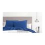 Voir la diapositive 2 : HOME LINGE PASSION Lot de 2 taies d'oreiller - HOME LINGE PASSION - 63 x 63 cm - Bleu