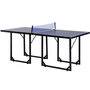 Voir la diapositive 1 : HOMCOM Table de ping-pong tennis de table pliable compacte pieds de nivellement antidérapants acier noir MDF bleu