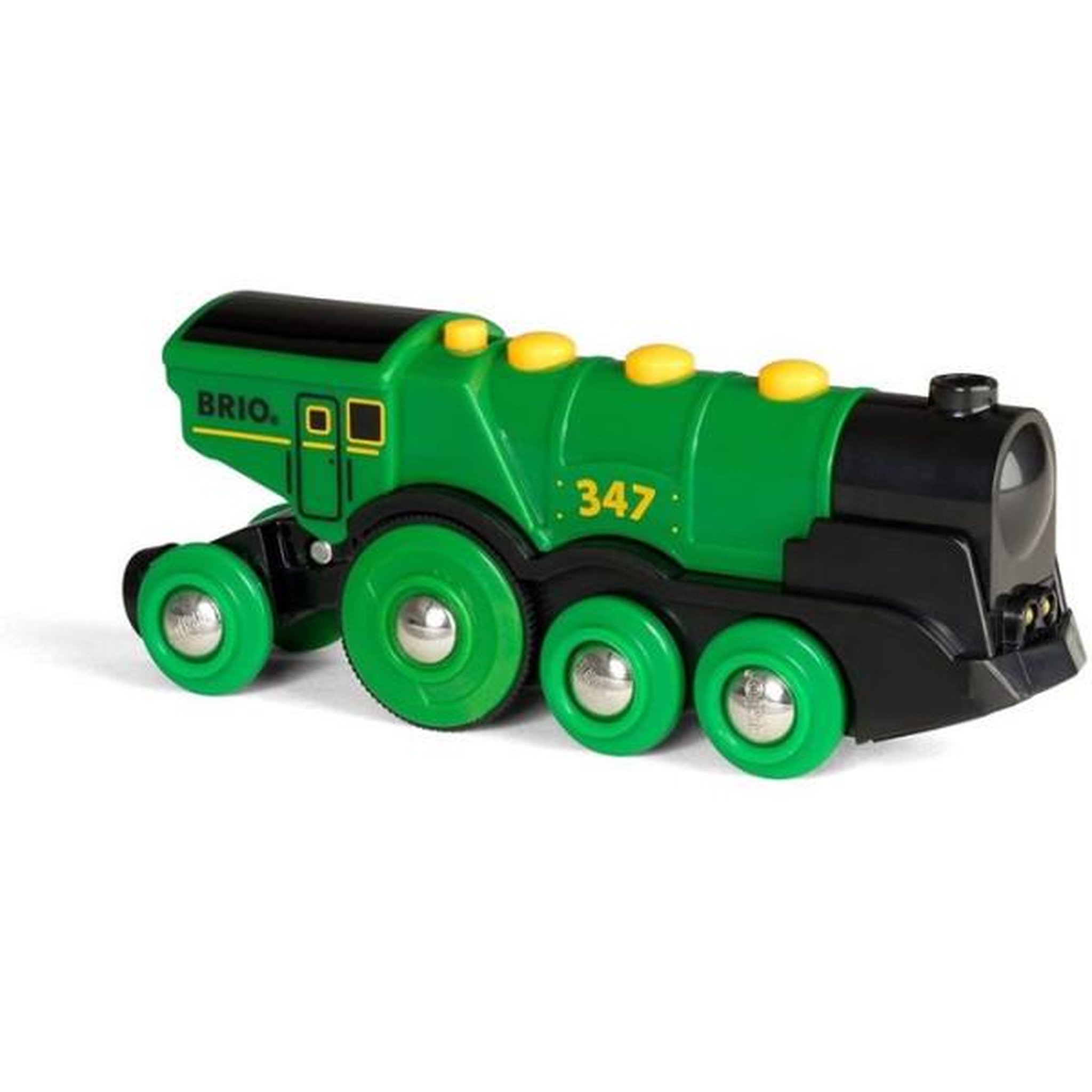 Voir la diapositive 3 : Brio Locomotive verte puissante a piles - brio - circuit de train en bois - accessoire son & lumiere - des 3 ans